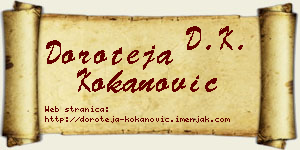 Doroteja Kokanović vizit kartica